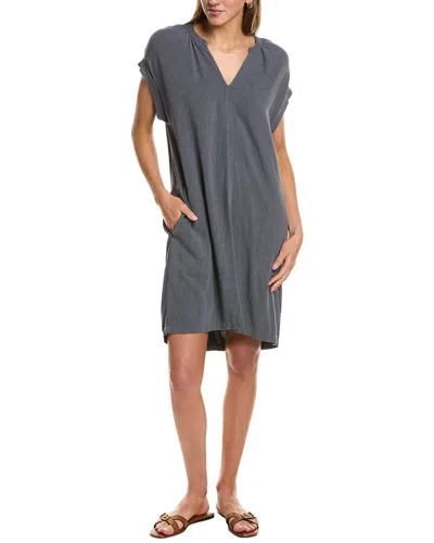 Splendid Lana Linen-blend Mini Dress In Gray
