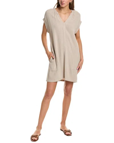 Splendid Lana Linen-blend Mini Dress In Neutral