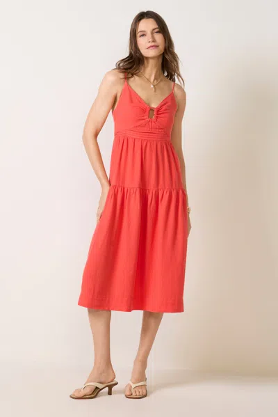Splendid Lana Maxi Dress In Red