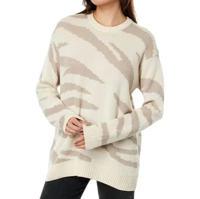 Splendid Lana Zebra Sweater In Beige