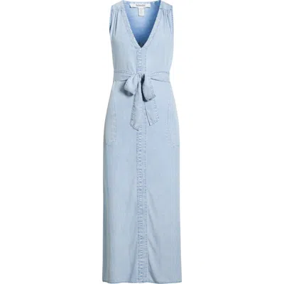 Splendid Landon Sleeveless Denim Dress In Blue
