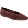 Splendid Latouche Leather Flat In Ash Wine