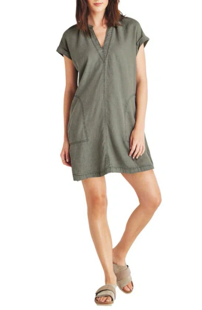Splendid Lauren Dress In Soft Vintage Olive Branch
