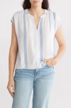 Splendid Layla Stripe Top In Ceramic Stripe