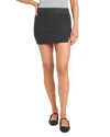 Splendid Leanna Sweater Mini Skirt In Grey