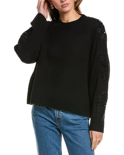 Splendid Leanna Wool-blend Sweater In Black