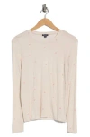 Splendid Leopard Print Long Sleeve T-shirt In Pink