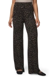 Splendid Leopard Print Sweater Pants In Animal Print