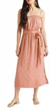 Splendid Leslie Lurex Dress In Rouge In Pink