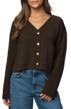 Splendid Libby Crop Cardigan In Brown