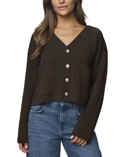 Splendid Libby Cropped Cardigan In Brown