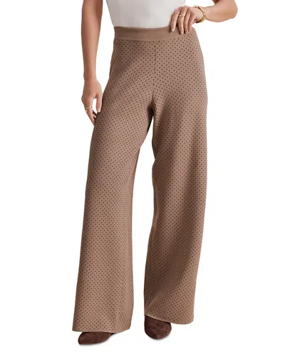 Splendid Libby Printed Sweater Pants In Brown