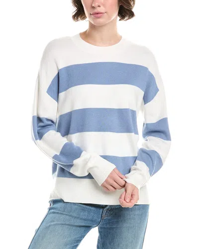 Splendid Libby Stripe Wool-blend Sweater In Blue