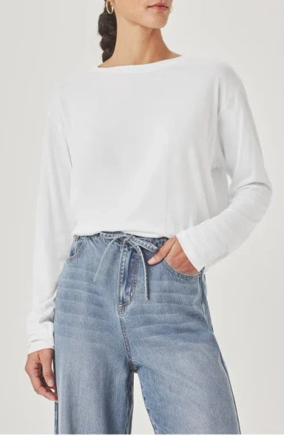 Splendid Callista Long Sleeve Tee In Pale Oak In Neutral