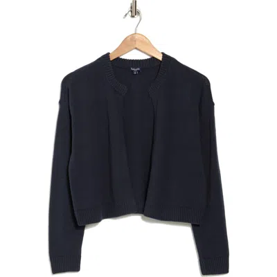 Splendid Lily Open Front Cardigan In Navy