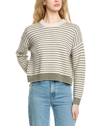 Splendid Lily Stripe Sweater In Green