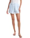 Splendid Linen Blend Drawstring Short In Transparent