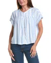 Splendid Linen Blend Top In Blue