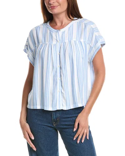 Splendid Linen Blend Top In Blue