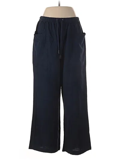 Pre-owned Splendid Linen Pants In Blue