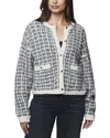 Splendid Lisette Texture Cardigan Sweater In Gray