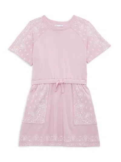 Splendid Kids' Little Girl's Paisley Print Dress In Peony