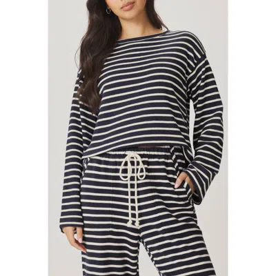 Splendid Livie Striped Long Sleeve Tee In Multi
