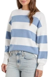 Splendid Livy Stripe Sweater In Blue