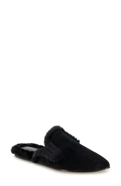 Splendid Liza Mule In Black Fur