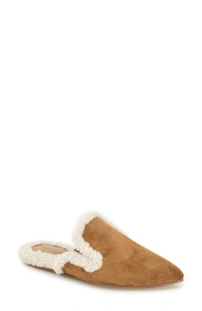 Splendid Liza Mule In Caramel Fur