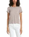 Splendid Pointelle Tee In Black