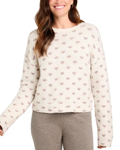 SPLENDID LOLLY HEARTS CREWNECK SWEATER