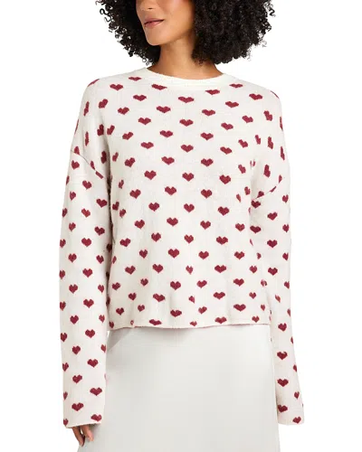 SPLENDID LOLLY HEARTS CREWNECK SWEATER
