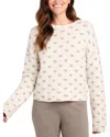 Splendid Lolly Hearts Jacquard Crewneck Sweater