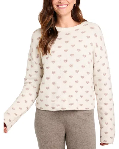 SPLENDID SPLENDID LOLLY HEARTS WOOL-BLEND SWEATER