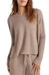 Splendid London Long Sleeve Lounge Top In Brown
