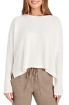 Splendid London Long Sleeve Lounge Top In Snow