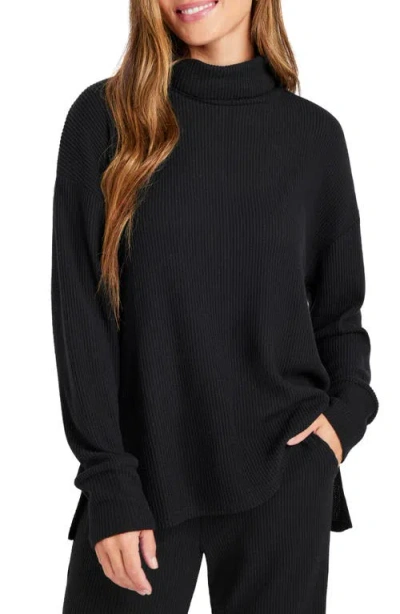 Splendid London Lounge Tunic Top In Black