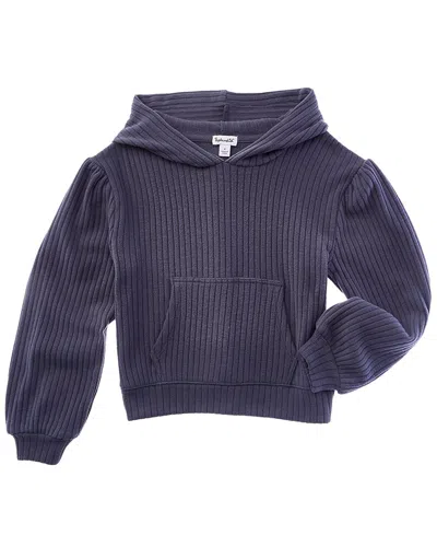 Splendid Kids' London Rib Hoodie In Blue