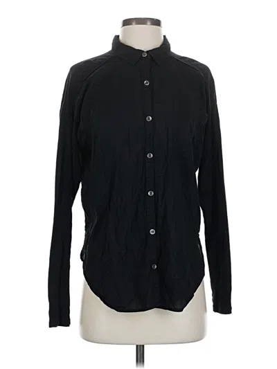 Pre-owned Splendid Long Sleeve Blouse In Black