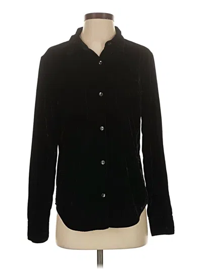 Pre-owned Splendid Long Sleeve Blouse In Black