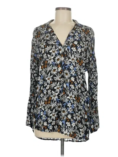 Pre-owned Splendid Long Sleeve Blouse In Blue