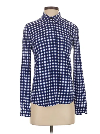 Pre-owned Splendid Long Sleeve Blouse In Blue