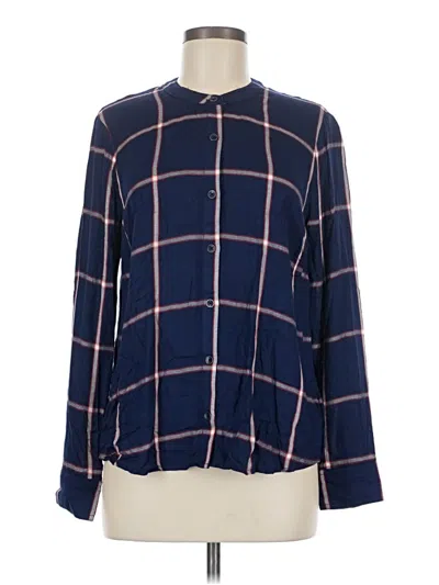 Pre-owned Splendid Long Sleeve Blouse In Blue