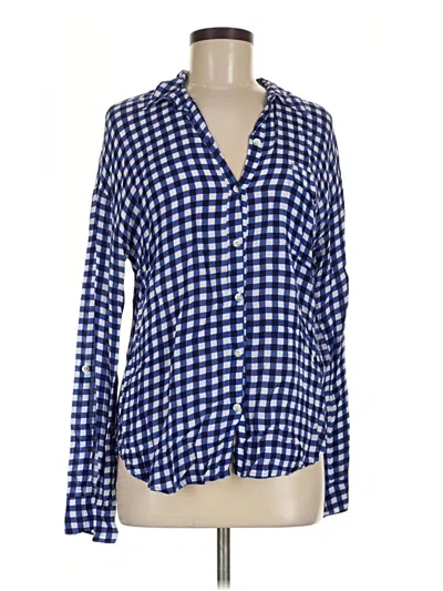 Pre-owned Splendid Long Sleeve Blouse In Blue
