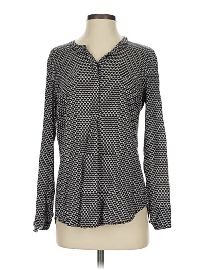 Pre-owned Splendid Long Sleeve Blouse In Gray