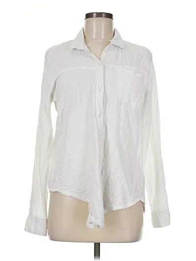 Pre-owned Splendid Long Sleeve Blouse In Ivory