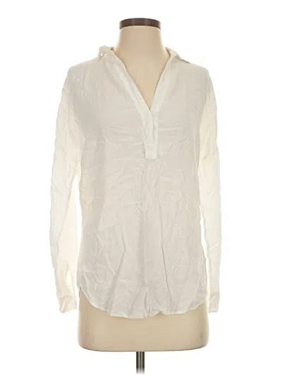 Pre-owned Splendid Long Sleeve Blouse In Ivory
