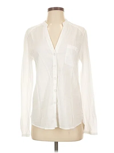 Pre-owned Splendid Long Sleeve Blouse In Ivory