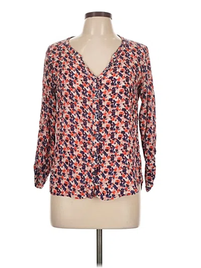 Pre-owned Splendid Long Sleeve Blouse In Orange